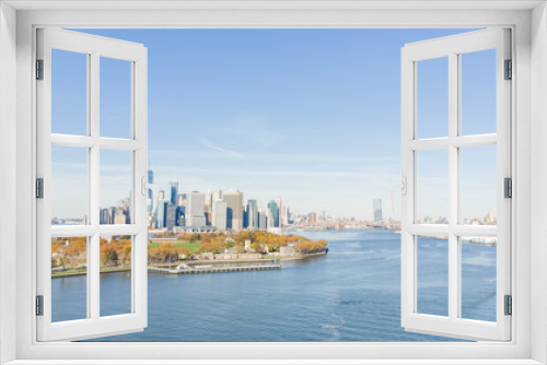 Fototapeta Naklejka Na Ścianę Okno 3D - Manhattan Panoramic view