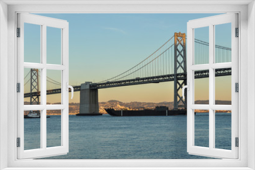 Fototapeta Naklejka Na Ścianę Okno 3D - Bay Bridge from San Francisco to Oakland