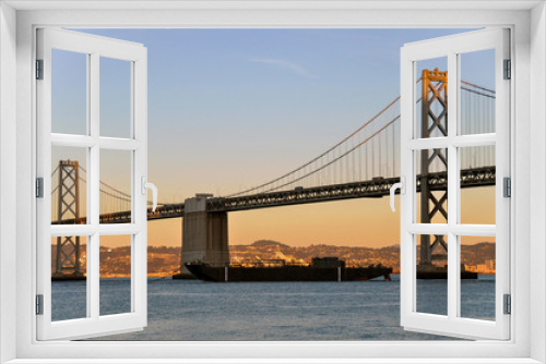 Fototapeta Naklejka Na Ścianę Okno 3D - Bay Bridge from San Francisco to Oakland