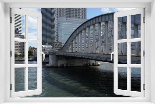 Fototapeta Naklejka Na Ścianę Okno 3D - kachidoki Bridge in Tokyo