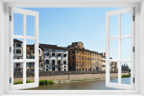 Fototapeta Naklejka Na Ścianę Okno 3D - Arno river in Pisa (Italy)