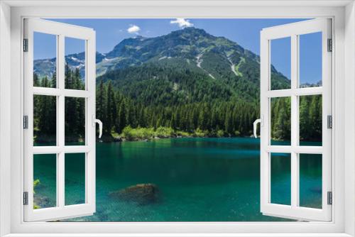 Fototapeta Naklejka Na Ścianę Okno 3D - lake in the mountains, obernberger see, tirol, austria