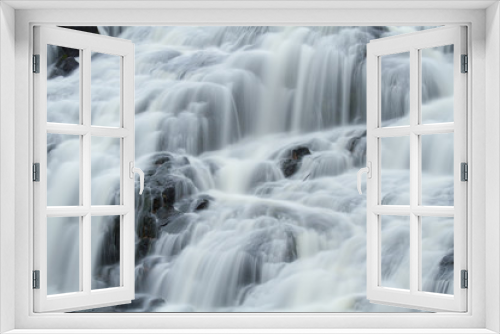 Fototapeta Naklejka Na Ścianę Okno 3D - Close up of flowing waterfall