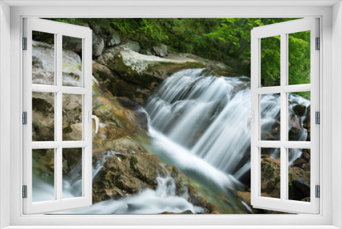 Fototapeta Naklejka Na Ścianę Okno 3D - Wasserfall im Allgäu, Bayern