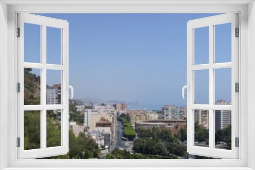 Fototapeta Naklejka Na Ścianę Okno 3D - View of Malaga