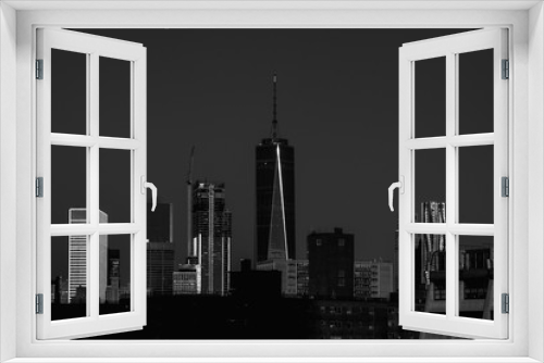 Fototapeta Naklejka Na Ścianę Okno 3D - Manhattan Skyline and One World Trade Centre