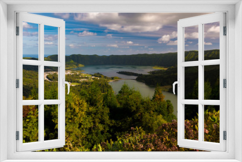 Fototapeta Naklejka Na Ścianę Okno 3D - Lagoa das Sete Cidades - Azores