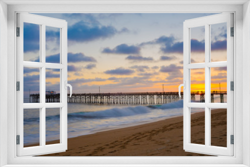 Fototapeta Naklejka Na Ścianę Okno 3D - Balboa Pier, Southern California