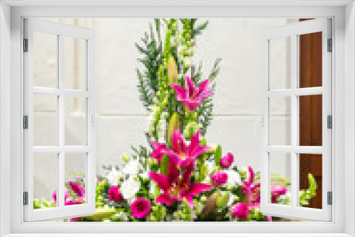 Fototapeta Naklejka Na Ścianę Okno 3D - Floral Decoration