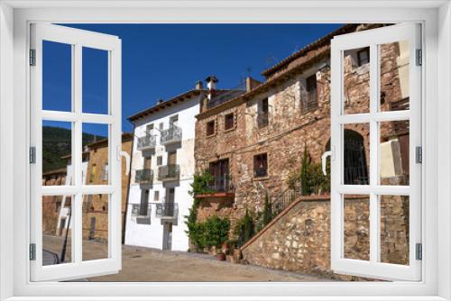 Fototapeta Naklejka Na Ścianę Okno 3D - Arcos de las Salinas village in Valencia Spain