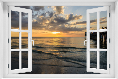 Fototapeta Naklejka Na Ścianę Okno 3D - ocean sunset