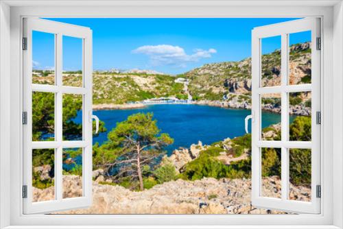 Fototapeta Naklejka Na Ścianę Okno 3D - Anthony Quinn Bay, Rhodes island