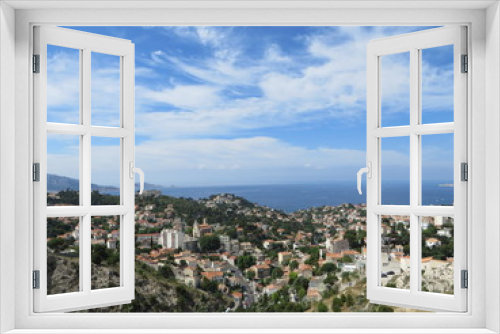 Fototapeta Naklejka Na Ścianę Okno 3D - panoramic view  on the city of Marseille