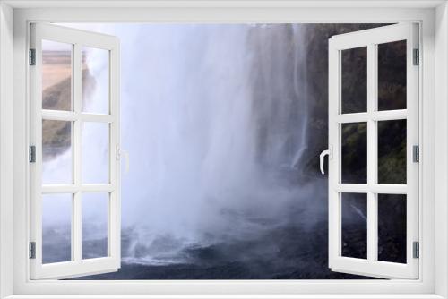 Fototapeta Naklejka Na Ścianę Okno 3D - Behind a waterfall 