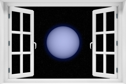 Fototapeta Naklejka Na Ścianę Okno 3D - Planet in cosmos from the space