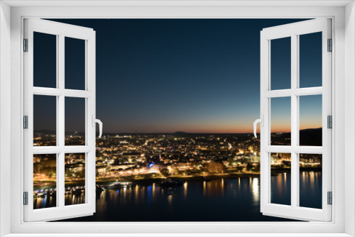 Fototapeta Naklejka Na Ścianę Okno 3D - Andernach bei Nacht