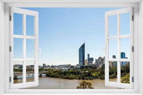 Fototapeta Naklejka Na Ścianę Okno 3D - Brisbane Skyline