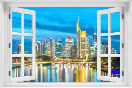 Fototapeta Naklejka Na Ścianę Okno 3D - View of Frankfurt city skyline in Germany