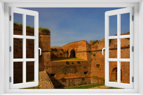 Fototapeta Naklejka Na Ścianę Okno 3D - Grosseto, Italy - Medicee walls landscape