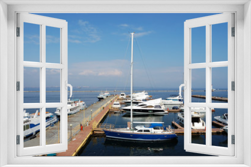 Fototapeta Naklejka Na Ścianę Okno 3D - Marine Yachts
