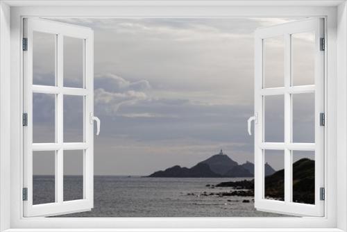 Fototapeta Naklejka Na Ścianę Okno 3D - The island Ile Sanguinaires near Ajaccio in Corsica, France.