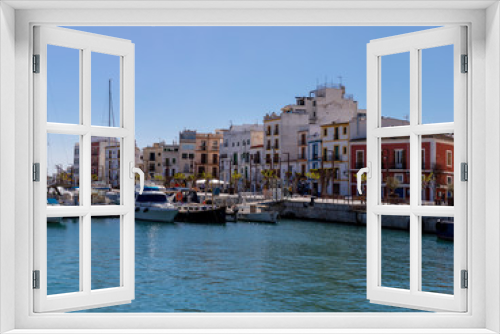 Fototapeta Naklejka Na Ścianę Okno 3D - Yachthafen von Ibiza Stadt