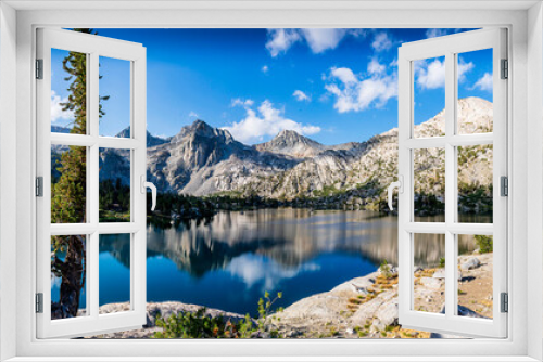 Fototapeta Naklejka Na Ścianę Okno 3D - Panoramic Lower Rae Lakes, Sierras, CA