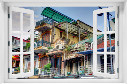 Fototapeta Naklejka Na Ścianę Okno 3D - Hanoi old quarter, landmarks, Vietnam