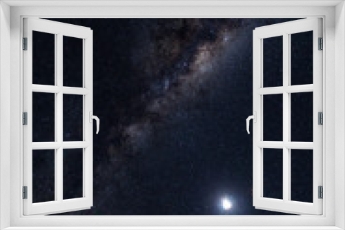Fototapeta Naklejka Na Ścianę Okno 3D - milkyway moon galaxy stars universe night sky