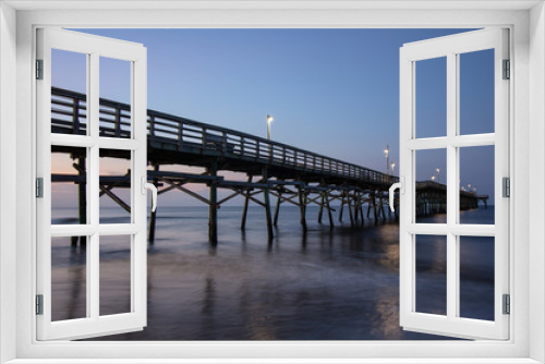 Fototapeta Naklejka Na Ścianę Okno 3D - Morning Fishing Pier