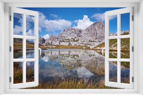 Fototapeta Naklejka Na Ścianę Okno 3D - Lagos Dolomitas Alpes Italia