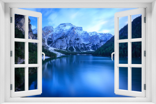 Fototapeta Naklejka Na Ścianę Okno 3D - Lago di Braie - Dolomites - Italie