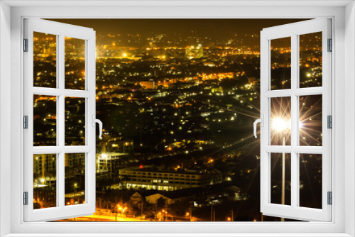 Fototapeta Naklejka Na Ścianę Okno 3D - point view cityscape