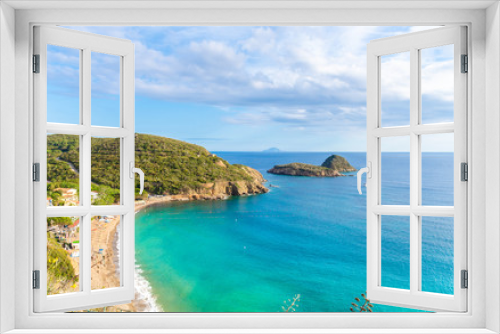 Fototapeta Naklejka Na Ścianę Okno 3D - Panoramic view of  Innamorata beach in Elba Island, Tuscany, Italy
