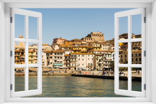 Fototapeta Naklejka Na Ścianę Okno 3D - Porto Santo Stefano, Italy - landscape from the port