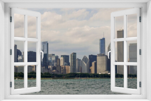 Fototapeta Naklejka Na Ścianę Okno 3D - Chicago skyline
