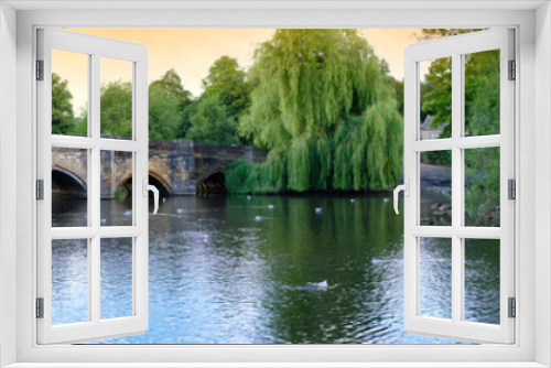 Fototapeta Naklejka Na Ścianę Okno 3D - Puente en Bakewell, Inglaterra