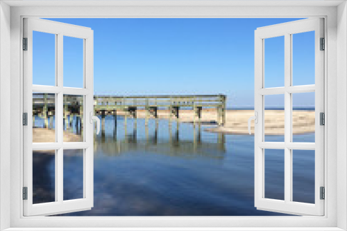Fototapeta Naklejka Na Ścianę Okno 3D - fishing pier on Chesapeake Bay