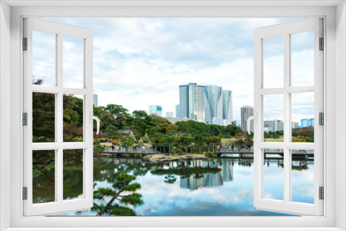 Fototapeta Naklejka Na Ścianę Okno 3D - (東京都ｰ都市風景)秋の浜離宮と近隣の風景１１