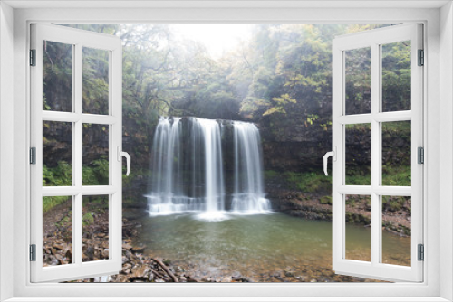 Fototapeta Naklejka Na Ścianę Okno 3D - Waterfalls along a walk in the Breacon Beacons, Wales
