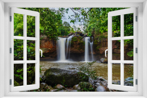 Fototapeta Naklejka Na Ścianę Okno 3D - Haew Suwat Waterfall in Khao Yai Park, Thailand