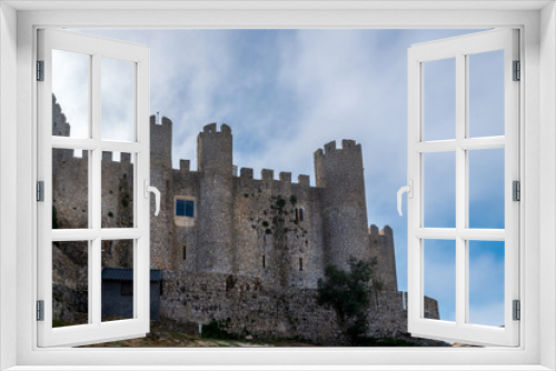 Fototapeta Naklejka Na Ścianę Okno 3D - Medieval castle in the portuguese village of Obidos