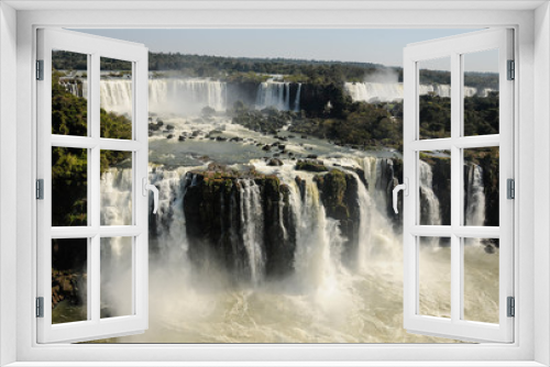 Fototapeta Naklejka Na Ścianę Okno 3D - Iguasu faterfalls view