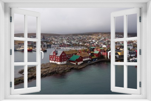 Fototapeta Naklejka Na Ścianę Okno 3D - Torshavn harbor on Faroe Islands