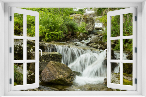 Fototapeta Naklejka Na Ścianę Okno 3D - Tvindefossen, one of famous waterfalls in Norway