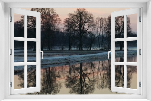 Fototapeta Naklejka Na Ścianę Okno 3D - See im Winter