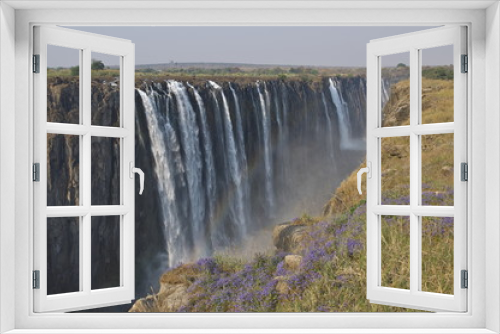 Fototapeta Naklejka Na Ścianę Okno 3D - ヴィクトリアの滝（ジンバブエ）
