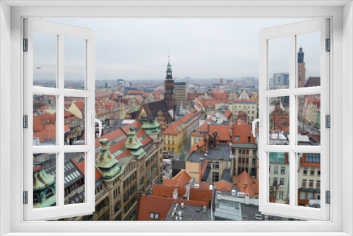 Fototapeta Naklejka Na Ścianę Okno 3D - Panorama of  Wroclaw