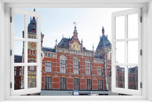 Fototapeta Naklejka Na Ścianę Okno 3D - Amsterdam central station,Holland