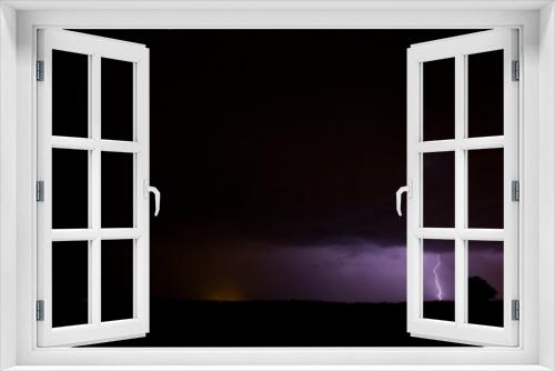 Fototapeta Naklejka Na Ścianę Okno 3D - Storm and lightning in Balaguer, Lleida, Spain